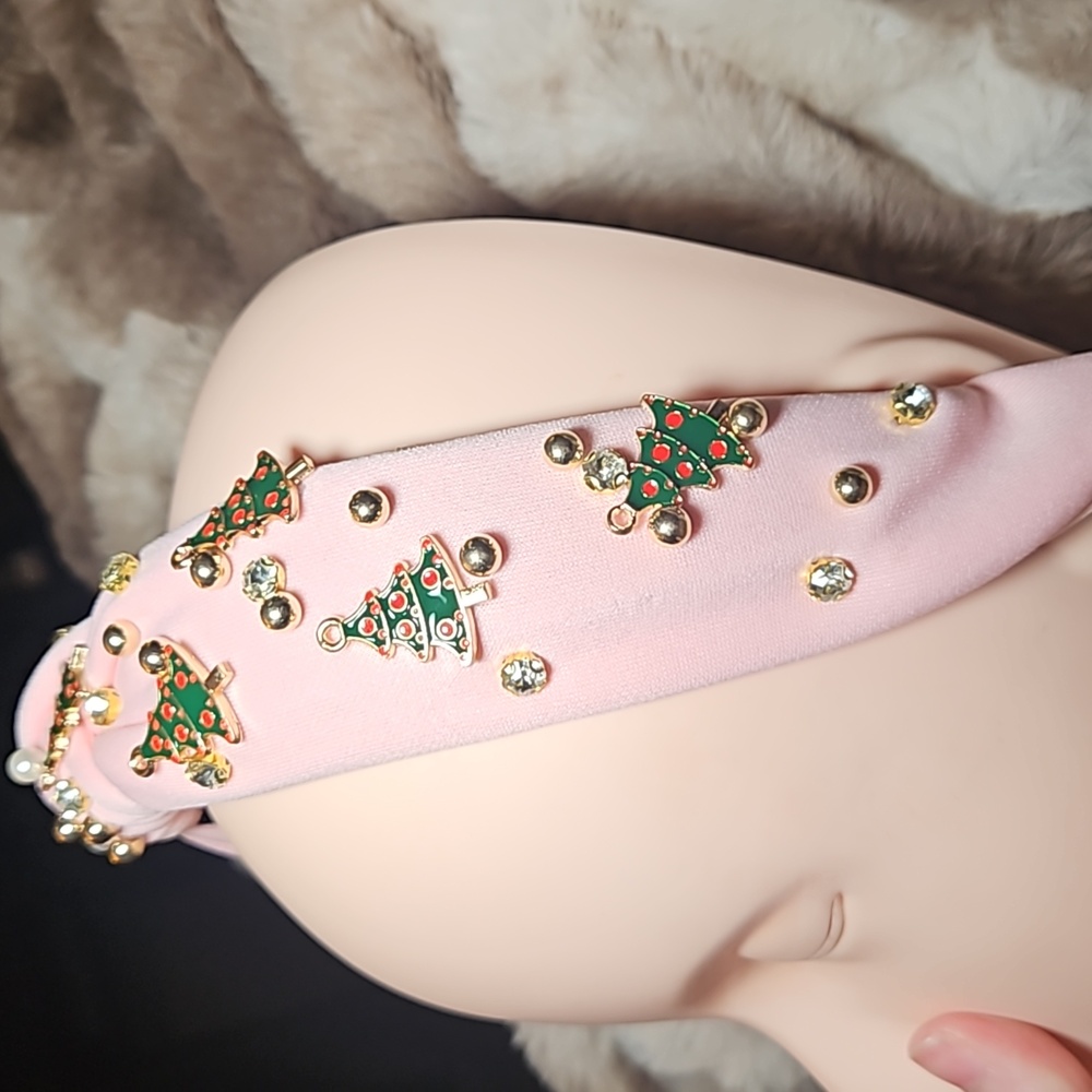 Holiday Cheer Headband | Pink Frost Edition - Picture 7 of 7